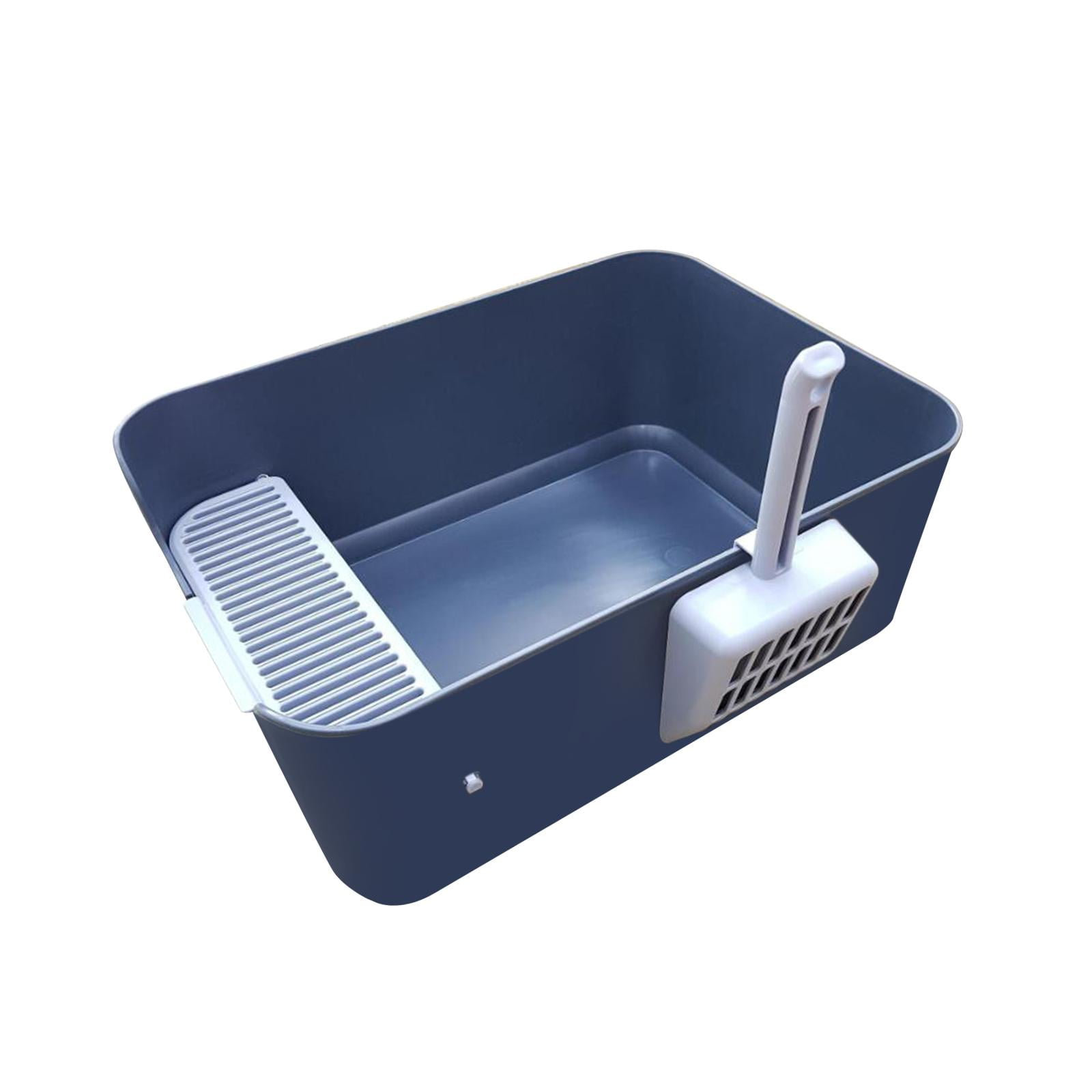 Cat Kitty Toilet, High Sided Heighten Small Large Cats Supplies, Indoor Anti Splashing Large Cat