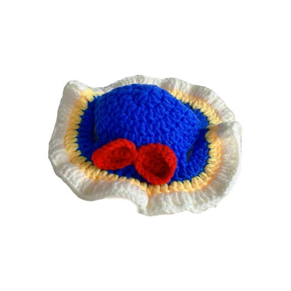 Cat Knitted Hat Pet Headwear Cross Dressing Hat