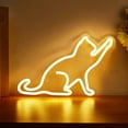 thumbnail image 1 of Cat LED Neon Sign Neon Light USB Powered Night Light, 3D Wall Art Decor Neon Signs for Bedroom Living Room Decor lamp Holiday Gift for Children Kids Girls (Warm White), 1 of 3