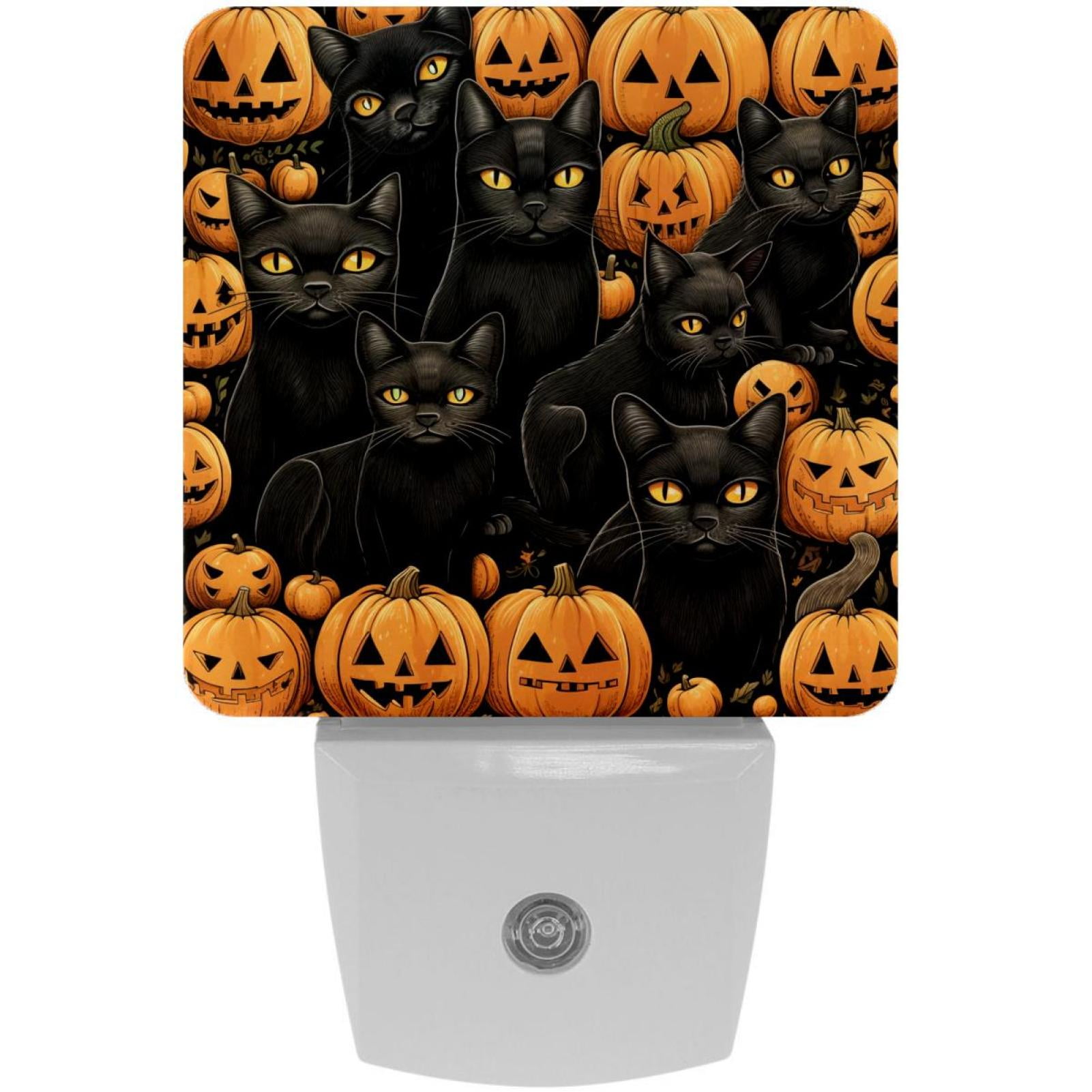 Cat LED Square Night Lights Bright and Compact Bedroom or Bathroom