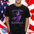 Cat Ladies For Kamala Harris 2024 Witches Harris Halloween Shirt