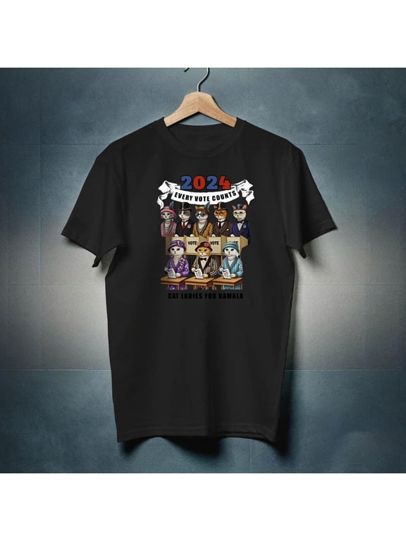 Cat Ladies Vote Graphic Shirt, 2025 Election Tee