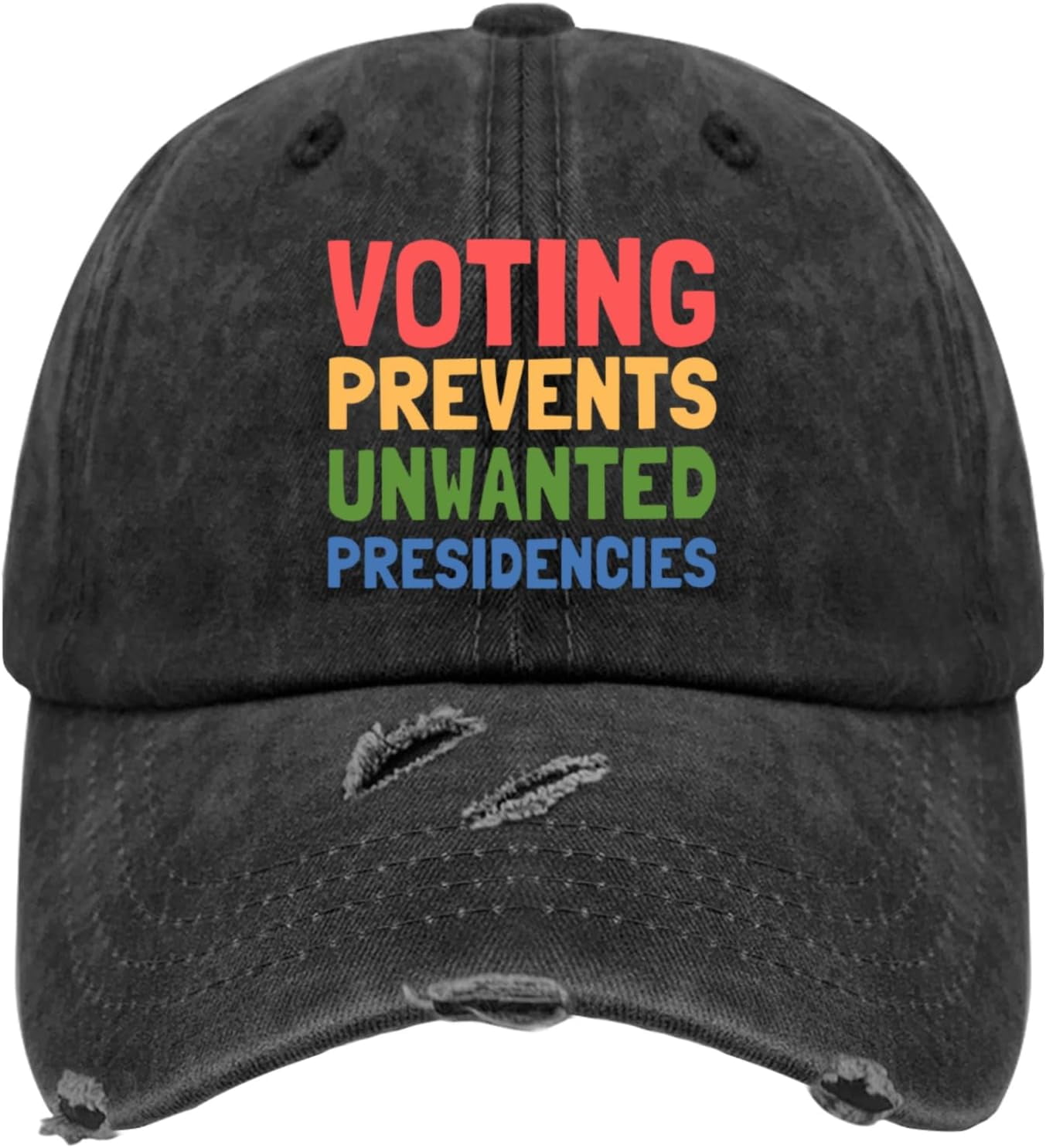 Cat Ladies for Kamala 2024 Hats for Men Washed Distressed Baseball Caps