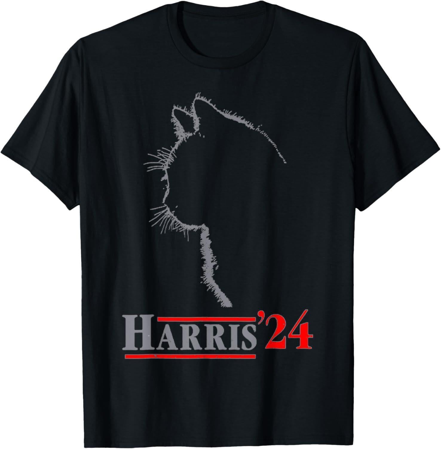 Cat Ladies for Kamala Funny Cat President Kamala Harris 2024 TShirt