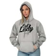 thumbnail image 1 of Cat Lady Officially Certified Funny Women Plus Size Graphic Pullover Hoodie Brisco Brands 5X, 1 of 3