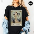 thumbnail image 1 of Cat Lady Tarot Card Shirt, Cat Lover Tshirt, Witchy Cat Lady Tee, Cat Mom Gift, Funny Cat Mama Mothers Day Gift, 1 of 5