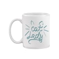 thumbnail image 1 of Cat Lady Text Mug - Image by Shutterstock, 1 of 4