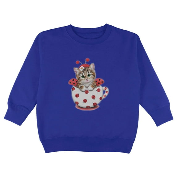 Cat Ladybug Toddler Sweatshirt