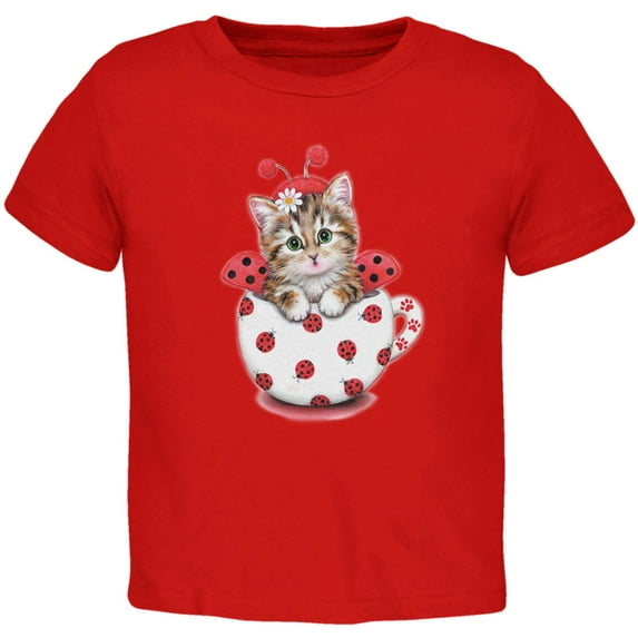 Cat Ladybug Toddler T Shirt