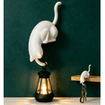 thumbnail image 1 of Cat with Lantern Shelf Decor, Decorative Bookshelf Light, 3D Printed Cats Shelf Hook with LED Lantern, Cats Hook with Lanterns for Keys, Desk Edge & Bookshelf, Gift for Cat Lovers (White), 1 of 6