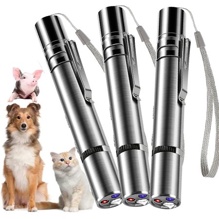 Cat Laser Pointer Toy,Dog Laser Pointer,7 Adjustable Patterns Laser,Long Range 3 Modes Training Chaser Interactive Toy,USB Recharge