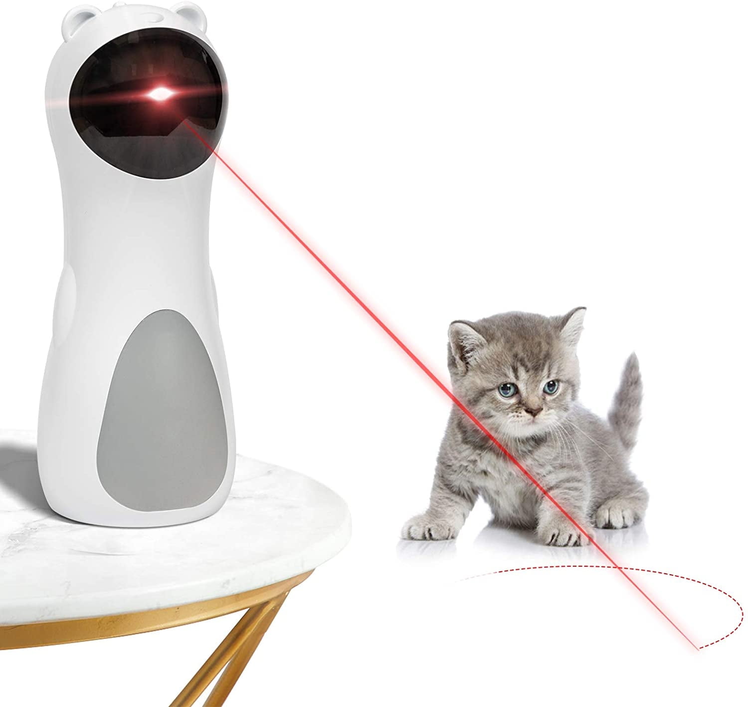 Rechargeable Laser Pet Toy for Cats Dogs USB Battery Powered 5 Patterns Flashing Modes Walmart