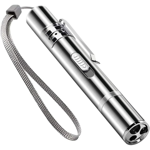 Cat Laser Toy, Red Dot LED Light Pointer Interactive Toys for Indoor Cats Dogs, Long Range 3 Modes Lazer Projection Playpen for Kitten Outdoor Pet