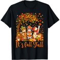 thumbnail image 1 of Cat Leaf Fall Tree Hello Autumn Thanksgiving T-Shirt, 1 of 5