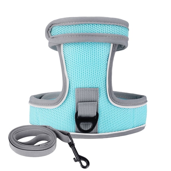 Cat Leash Double Reinforced Breakaway Cat Leash Breathable Reflective Pet Leash for Safe Walks and Everyday Use