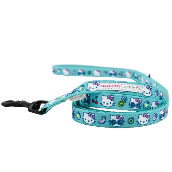 Sassy Meow Cat Leash - Hello Kitty Blue