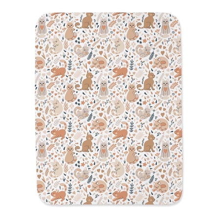 Cat Leaves Pattern Blanket -Image by Shutterstock,