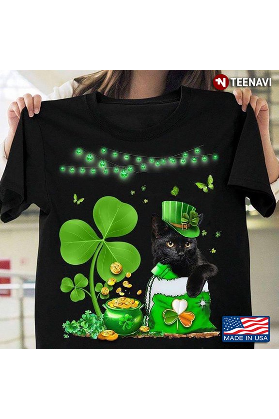 Cat Leprechaun Shamst. Patricks� Day Shirt