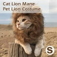 thumbnail image 1 of Cat Lion Mane Pet Lion Costume Pet Lion Hair Wig for Dogs Cats Pets Christmas Party Gift, 1 of 6