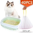 thumbnail image 1 of Cat Litter Bags Litter Box Lliners Large Jumbo Drawstring Pet Pan Liners Kitty Litter Box Bag 40Pcs 17.71" x  37", 1 of 8