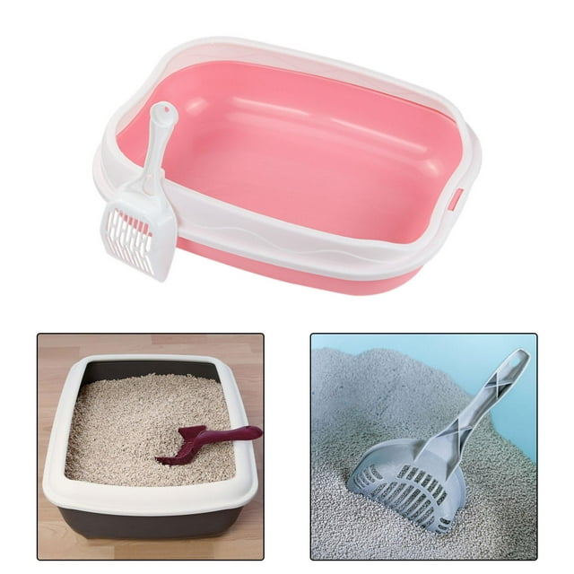 Cat Litter Bedpan Splashproof Cat Litter Basin Open Kitty Litter Pan