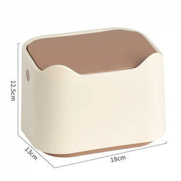 Cat Litter Bin with Push-On Lid Odor Control Fully Enclosed Pet Litter Waste Disposal System Litter Bins for Pet Waste