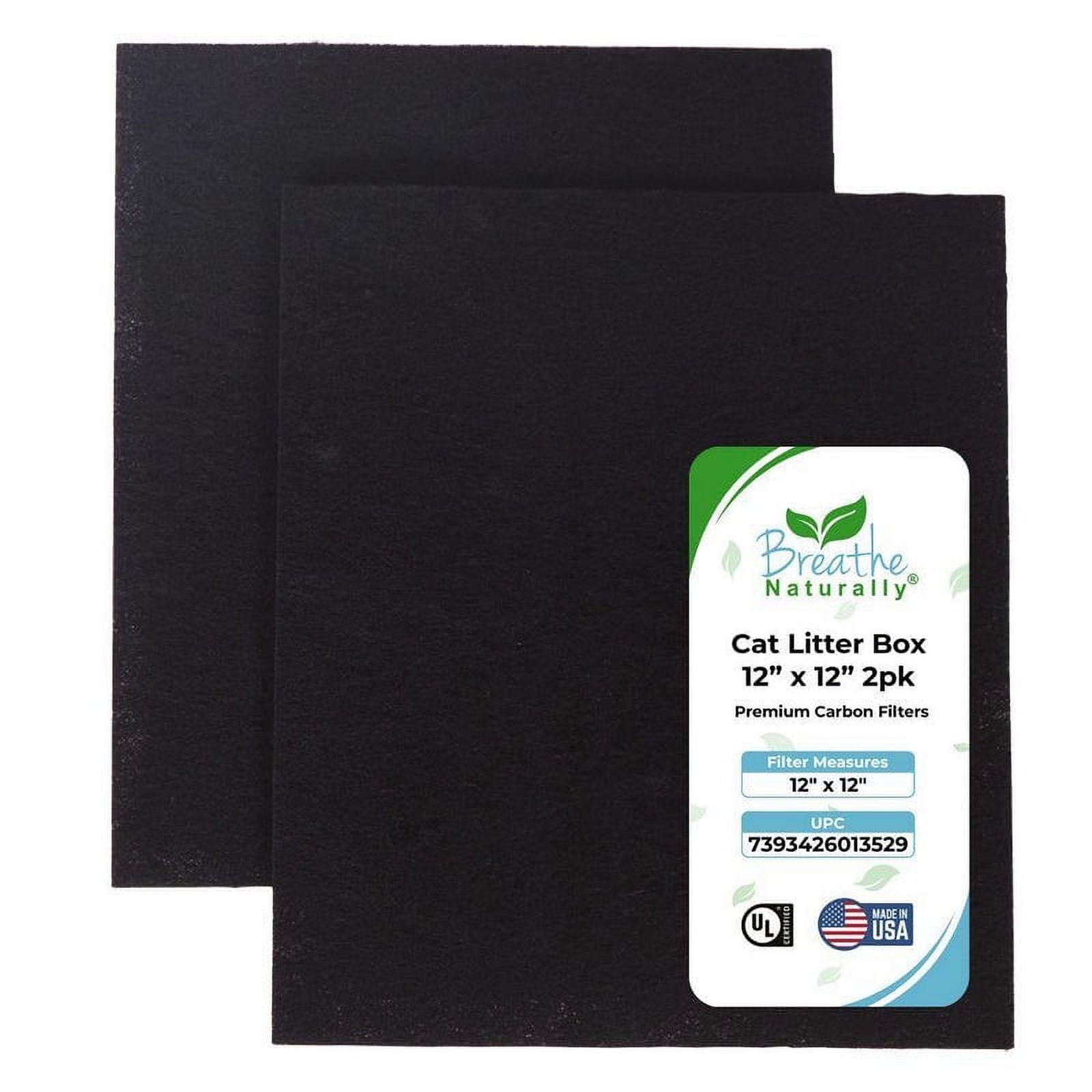 Cat Litter Box 12 x 12 Replacement Carbon Filter 2pk - Walmart.com