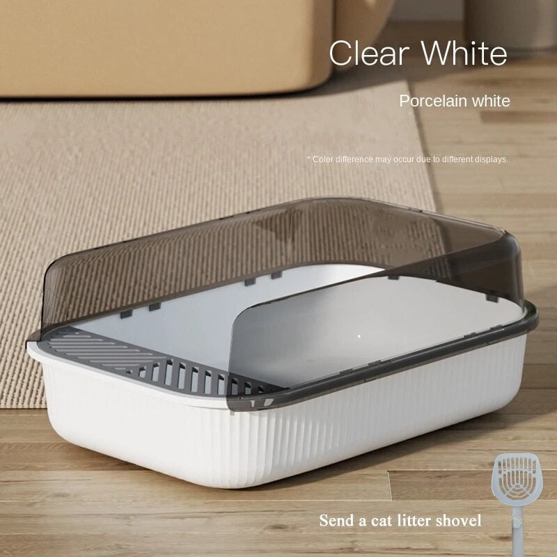 Cat Litter Box AntiSplash Dog Pet Toilet Bedpan Cat Dog Tray with