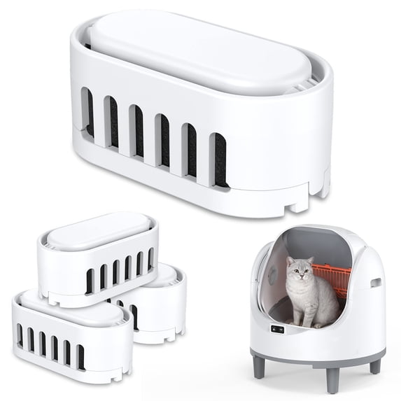 Cat Litter Box Deodorizers, Compataible with Dlopede Automatic Cat Litter Box , Air Freshener for Self-Cleaning Litter Boxes Refill Cartridges, Long-Lasting Odor Elimination (3-pack)