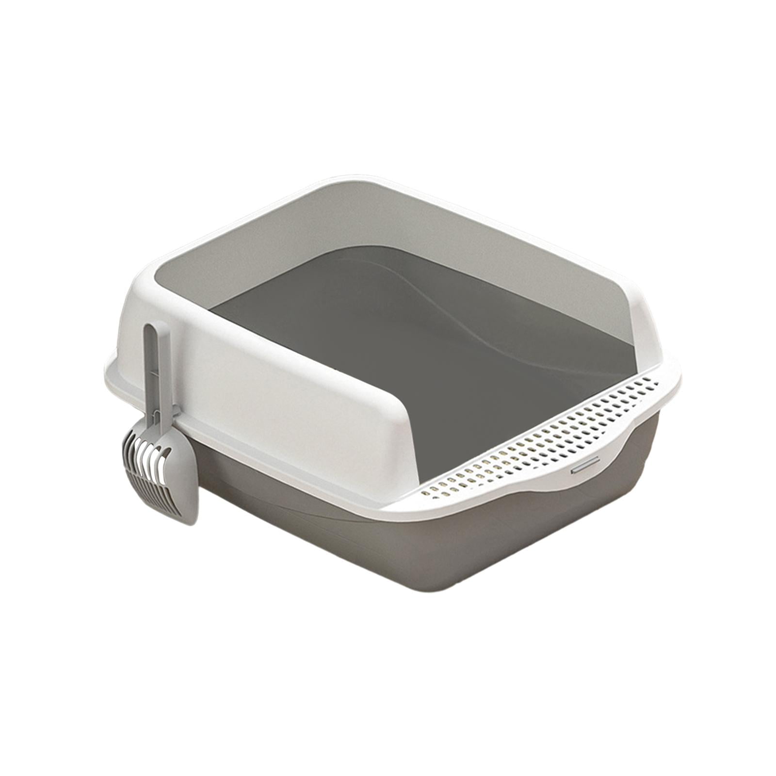 Cat Litter Box Easy to Clean Stain Resistant Anti Splashing Kitty