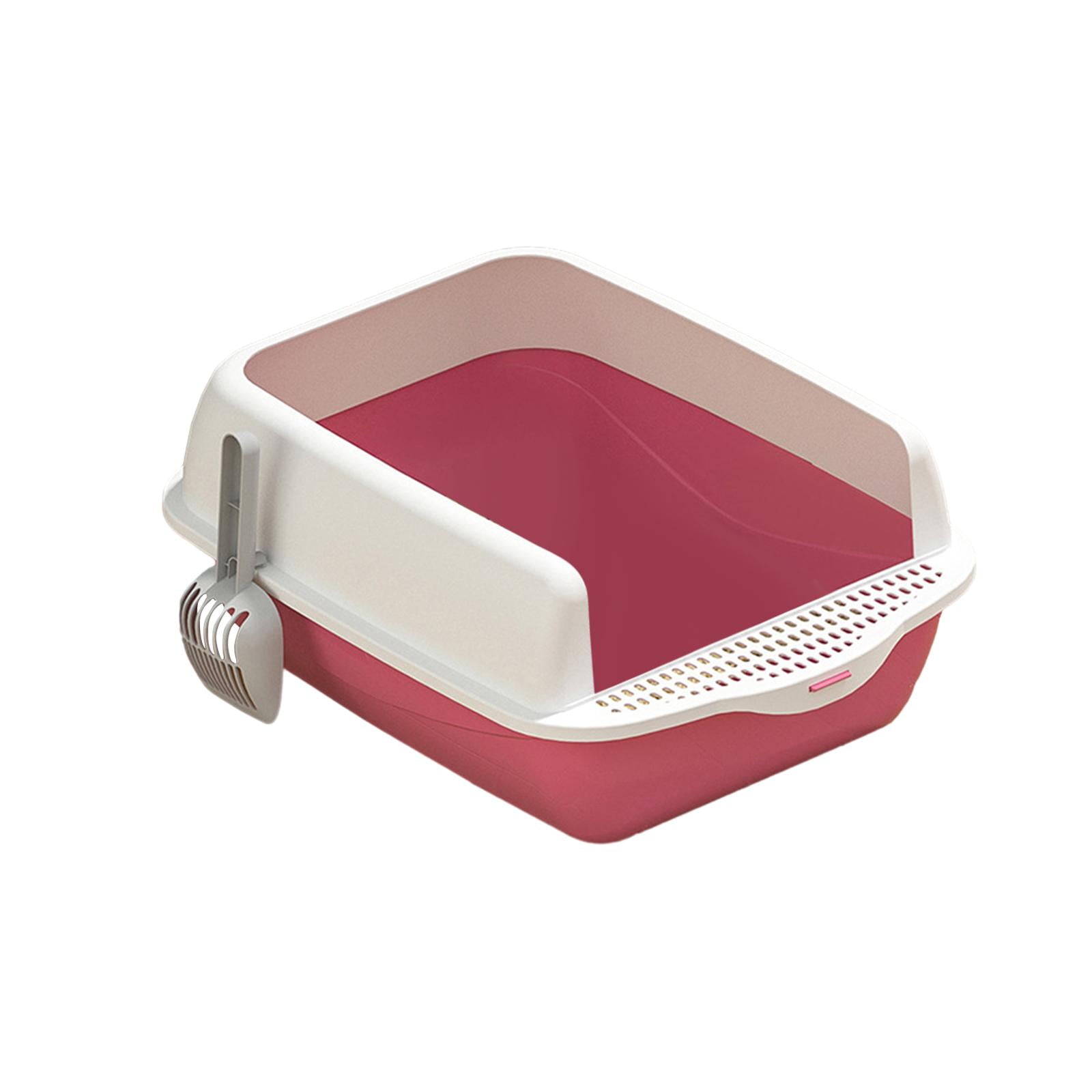 Cat Litter Box Easy to Clean Stain Resistant Anti Splashing Kitty