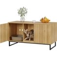 Cat Litter Box Enclosure for 2 Cats, 47.6’’ Litter Box Furniture Hidden