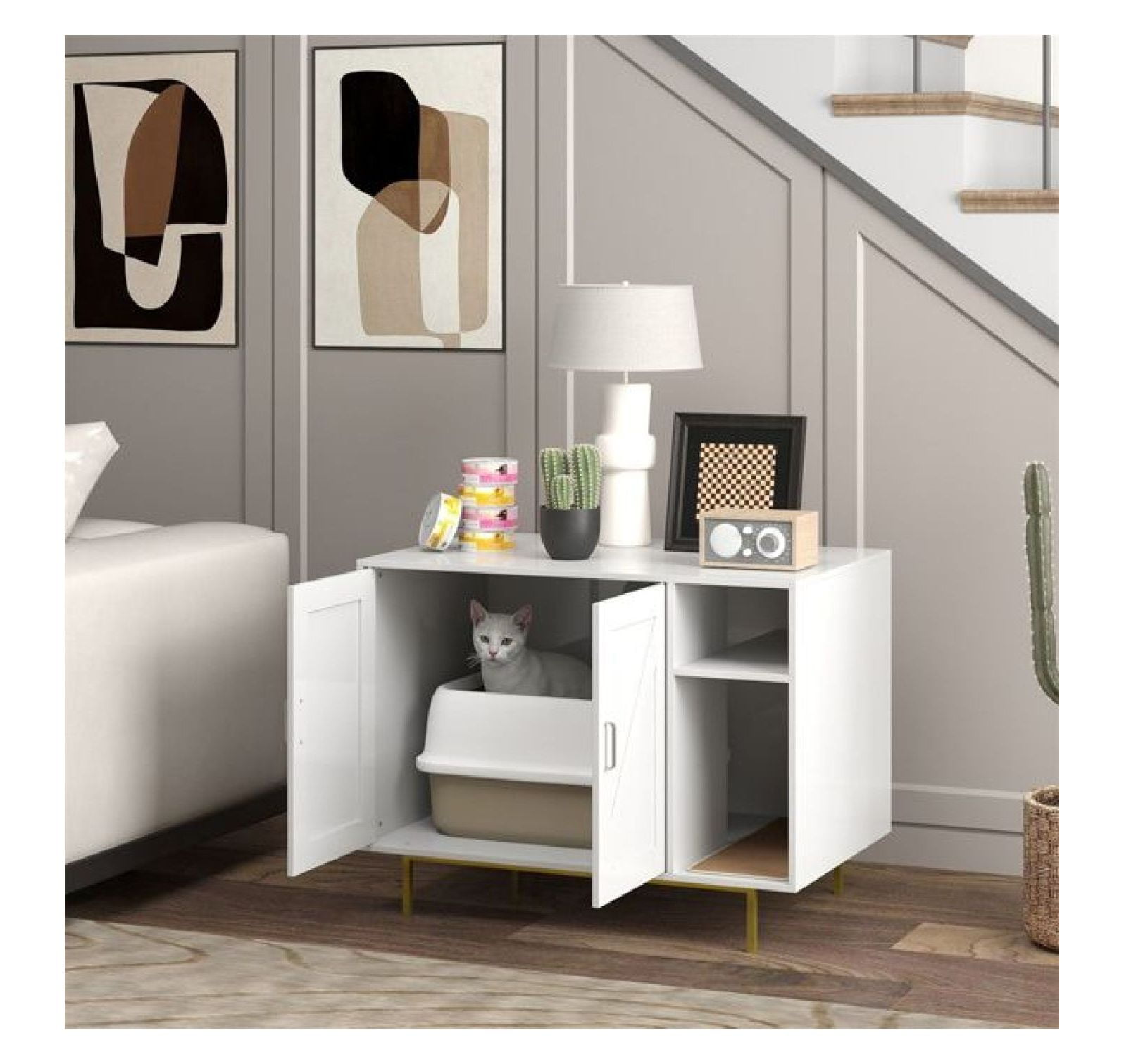 Litter Box Side Table