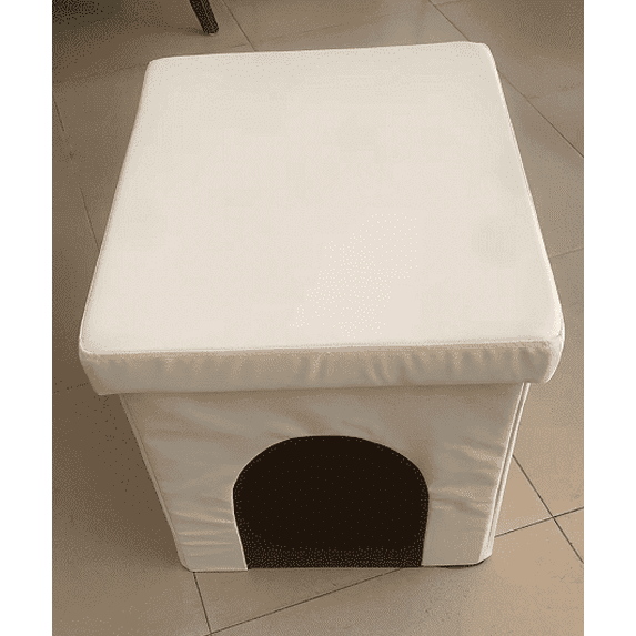 Cat Litter Box Enclosure Furniture, Hidden Cabinet Cats Litter Ottoman, Cat Litter Box Bench
