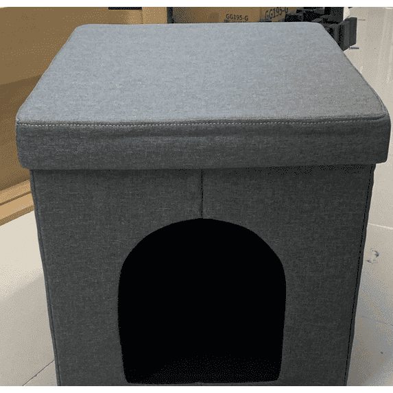 Cat Litter Box Enclosure Furniture, Hidden Cabinet Cats Litter Ottoman, Cat Litter Box Bench