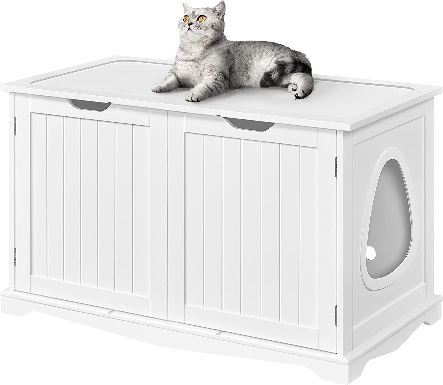 Cat Litter Box Enclosure, Cat Litter Box Furniture Hidden, Wooden Pet