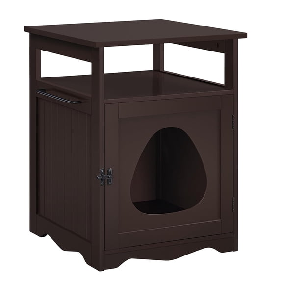 Photo inspiration: Gallery Detail: Cat Litter Box Enclosure Pet Side Table With Open Shelf