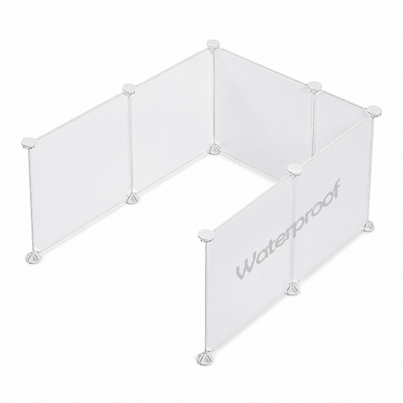 Cat Litter Box Enclosure Splash Guard Pee Shield High Walls | Extra Large Plastic Sheets Easy Ton Containment Screen And Wall Pro