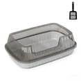 thumbnail image 1 of Cat Litter Box, High Sided Anti-Splashing Litter Box for Kittens, Semi Enclosed with Low Entry, Litter Scoop Included, Odor Control Easy Clean for Small or Large Cats, 1 of 6