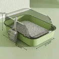 thumbnail image 1 of Cat Litter Box Kitty Sandbox cat bathroom Semi Closed Cleaning Basin Supplies Pet Toilet Kitten Tray Bedpan Accessories Supplies, 1 of 1