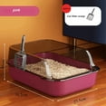 thumbnail image 1 of Cat Litter Box Kitty Sandbox cat bathroom Semi Closed Cleaning Basin Supplies Pet Toilet Kitten Tray Bedpan Accessories Supplies, 1 of 9