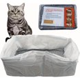 thumbnail image 1 of Cat Litter Box Liners 10 Count XL Litter Box Liners - Leak Resistant Disposable Liners with Drawstring & Drain Holes, Fits Most Cat Litter Boxes, Thick & Durable (18X13.7X6.6 in), 1 of 8