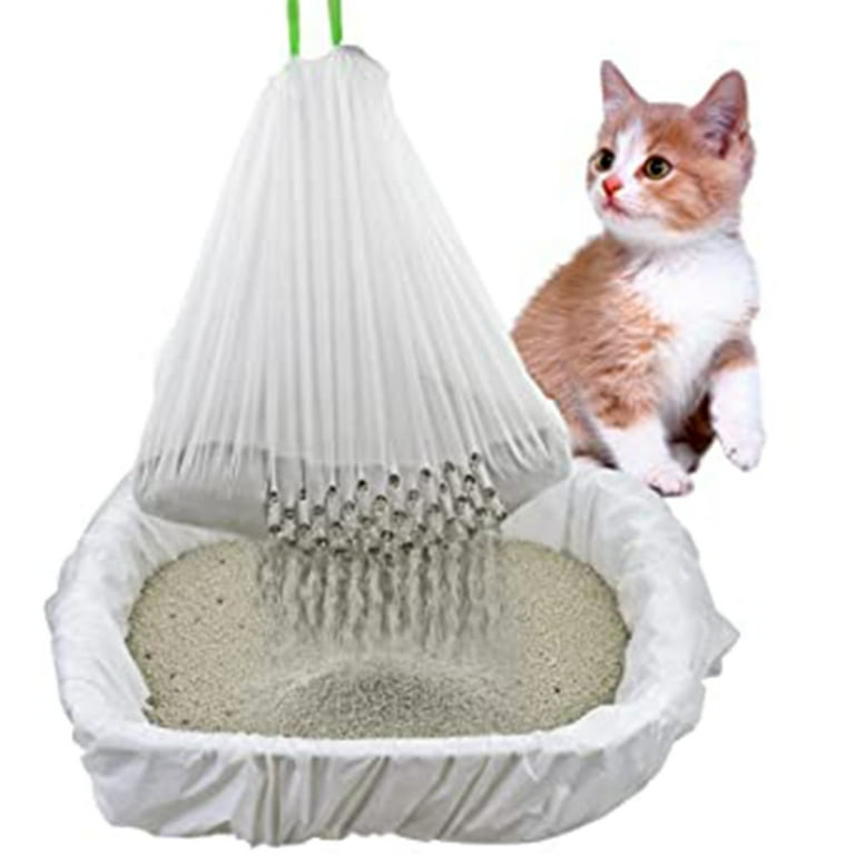 Cat Litter Box Liners Durable with Drawstring Quick Clean Liners for Lovely Small Medium Cats S Cat Litter Filter Bag Walmart