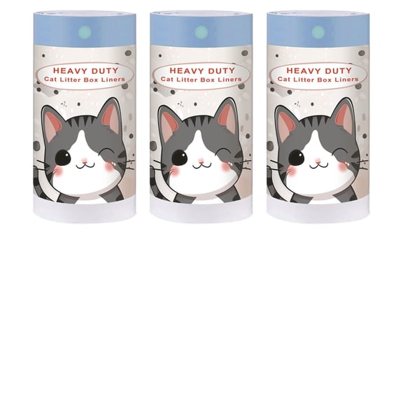Cat Litter Box Liners, Heavy Duty Waterproof Bags for Automatic Cat Litter Boxes, Unscented Easy Cleanup for Pet-Safe Home, White