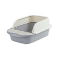 Cat Litter Box,Litter Box Open Top Cat Litter Box with High Sides