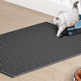 thumbnail image 1 of Cat Litter Box Mat: 47"x 36" Waterproof Kitty Cat Litter Trapping Mat, Easy-clean Double-layer Scatter Control Pad Rug (Black), 1 of 4