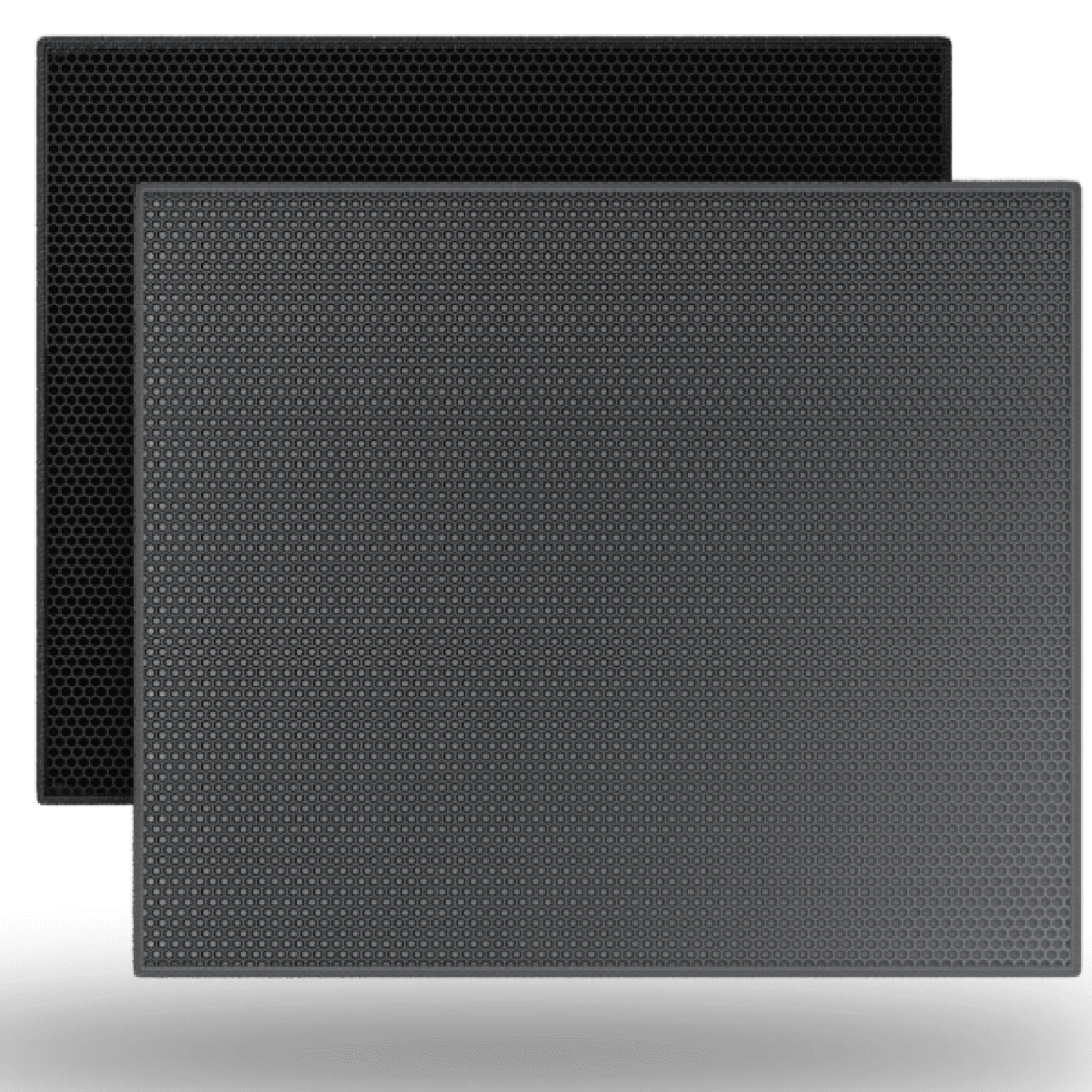 Cat Litter Box Mat: 47"x 36" Waterproof Kitty Cat Litter Trapping Mat, Easy-clean Double-layer Scatter Control Pad Rug(Grey)