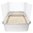 thumbnail image 1 of Cat Litter Box Pee Shields, 3Pcs Transparent Splash Guard for Open Top Litter Pan, Easy Clean Protector for High Peing Cats, Indoor Use for Small Litter Box, Clear, 1 of 6