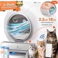 thumbnail image 1 of Cat Litter Box Self Cleaning, Automatic Litter Box w/ APP Control, Health Monitoring, Dual Sensor Safety Protection, Odor-Removal, Large capacity, 18LB Weight Capacity for Multi Cat, 1 of 11