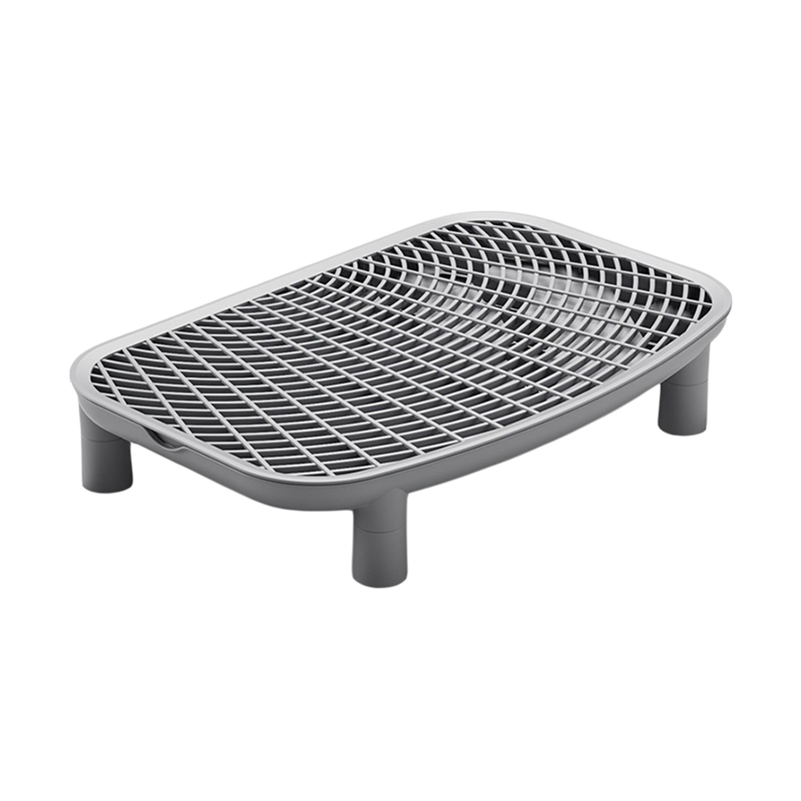 Cat Litter Box Step Mat 18.1"x11.8"x3.5", Double Layer Litter Catcher & Trapper, Waterproof Non- Easy Clean Mat for Large Litter Boxes, Pedal Step for Dorm Living Room Home